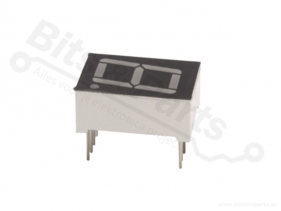 Cijferdisplay LED 7-segments 1,4cm rood - enkelvoudig common cathode
